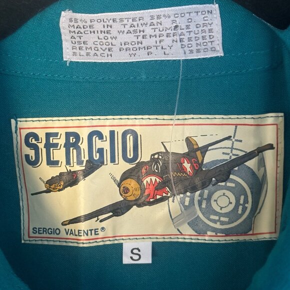 NWOT Y2K MENS GORPCORE GREEN BUTTON DOWN LONG SLEEVE UTILITY SHIRT EPAULETTES - Picture 4 of 8